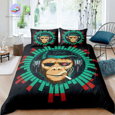 Housse de Couette Tête de Singe